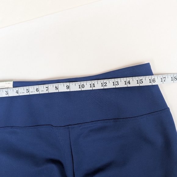 Slimsation Thick Blue Capri Leggings Size Large NWT [294] - Picture 4 of 8
